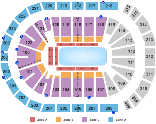 Frozen On Ice Seating Chart